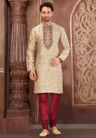 Picture of Delightful Silk Burly Wood Kurtas