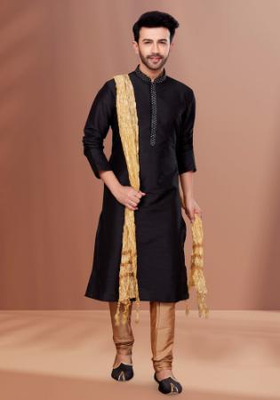 Picture of Magnificent Cotton Black Kurtas