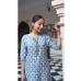 Picture of Comely Crepe Light Steel Blue Kurtis & Tunic