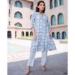 Picture of Enticing Crepe Light Steel Blue Kurtis & Tunic