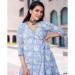 Picture of Enticing Crepe Light Steel Blue Kurtis & Tunic