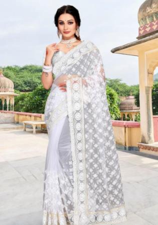 Picture of Sublime Net White Saree