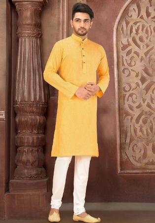 Picture of Nice Cotton Sandy Brown Kurtas