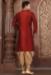 Picture of Sublime Silk Fire Brick Kurtas