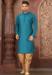 Picture of Statuesque Silk Steel Blue Kurtas