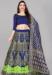 Picture of Statuesque Silk Dark Slate Blue Lehenga Choli