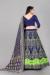 Picture of Statuesque Silk Dark Slate Blue Lehenga Choli