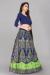 Picture of Statuesque Silk Dark Slate Blue Lehenga Choli