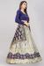 Picture of Comely Silk Ghost White Lehenga Choli