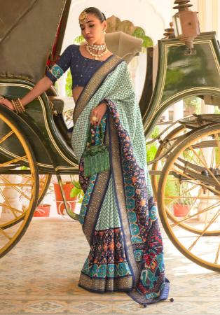 Picture of Enticing Silk Slate Grey Saree