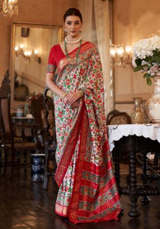 Picture of Enticing Silk Crimson Saree