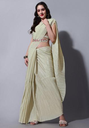 Picture of Appealing Chiffon Silver Saree