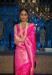 Picture of Beautiful Silk Deep Pink Saree