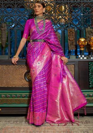 Picture of Graceful Silk Purple Saree