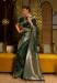 Picture of Nice Silk Dark Green Saree