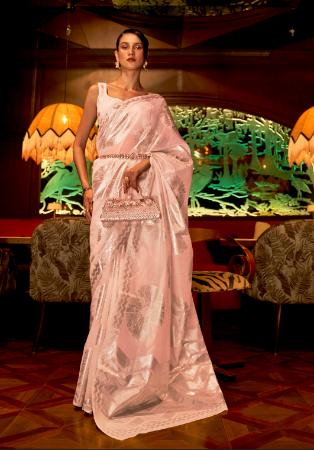 Picture of Amazing Silk Dark Salmon Saree