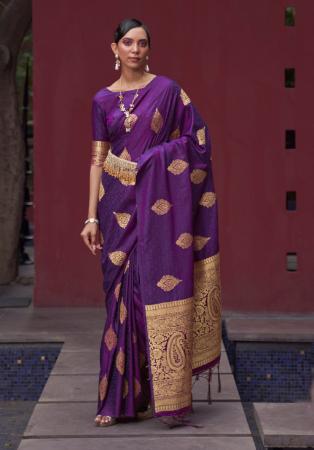 Picture of Ideal Silk Purple Saree