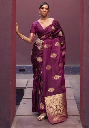 Picture of Grand Silk Saddle Brown Saree