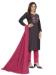 Picture of Amazing Cotton Black Straight Cut Salwar Kameez