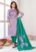 Picture of Splendid Silk Dark Orchid Straight Cut Salwar Kameez