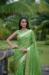 Picture of Alluring Organza Dark Olive Green Saree