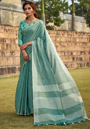 Picture of Fine Silk Slate Grey Saree