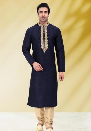 Picture of Comely Silk Dark Slate Grey Kurtas