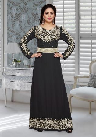 Picture of Nice Georgette Black Arabian Kaftans