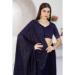 Picture of Statuesque Georgette Dark Slate Grey Saree