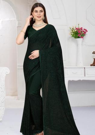 Picture of Superb Georgette Dark Slate Grey Saree