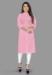 Picture of Wonderful Cotton Pink Kurtis & Tunic