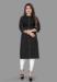 Picture of Taking Cotton Black Kurtis & Tunic