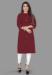 Picture of Statuesque Cotton Brown Kurtis & Tunic