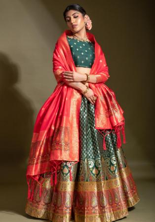 Picture of Marvelous Silk Slate Grey Lehenga Choli