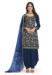 Picture of Silk Midnight Blue Straight Cut Salwar Kameez