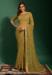 Picture of Statuesque Georgette Dark Khaki Saree