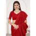 Picture of Beautiful Georgette Dark Red Saree