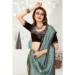 Picture of Comely Organza Slate Grey Saree