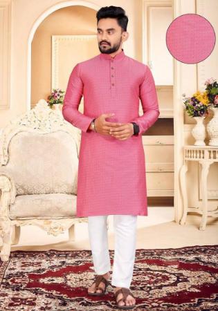 Picture of Fascinating Cotton Light Coral Kurtas