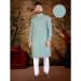 Picture of Lovely Linen Light Steel Blue Kurtas