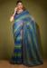 Picture of Stunning Georgette Dark Slate Grey Saree