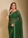 Picture of Beauteous Georgette Sea Green Saree