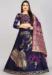 Picture of Marvelous Silk Navy Blue Lehenga Choli