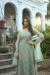 Picture of Net Dark Sea Green Straight Cut Salwar Kameez