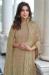 Picture of Georgette Dark Grey Straight Cut Salwar Kameez