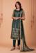 Picture of Net Dark Slate Grey Straight Cut Salwar Kameez