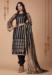 Picture of Elegant Net Black Straight Cut Salwar Kameez