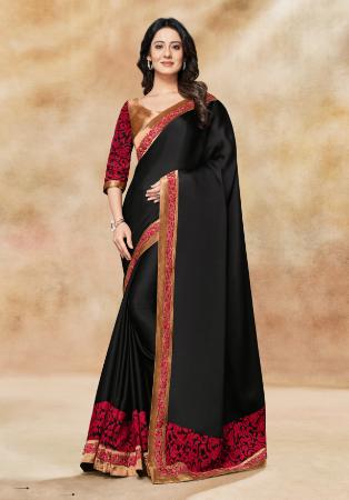 Picture of Admirable Silk Black Saree