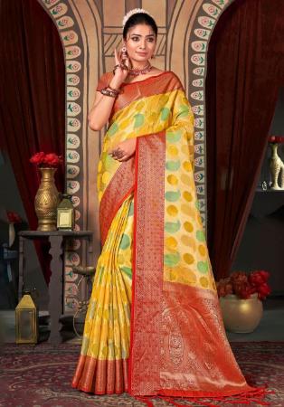 Picture of Charming Organza Sandy Brown Saree