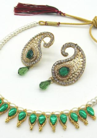 Picture of Beauteous Sea Green Necklace Set